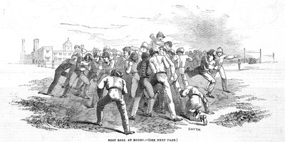 Football à Rugby, de The Illustrated London News, 20 décembre 1845 - English School