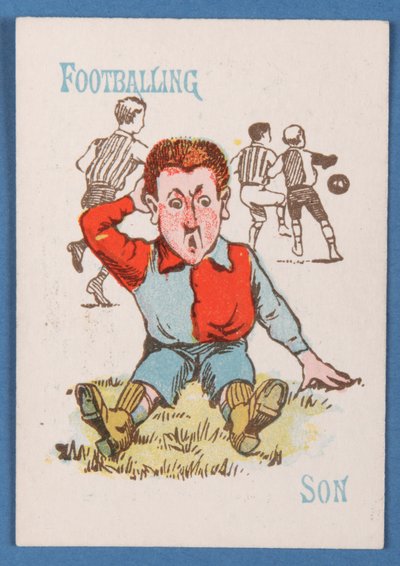 Fils footballer, du jeu de cartes Happy Families, c.1890-1900 - English School