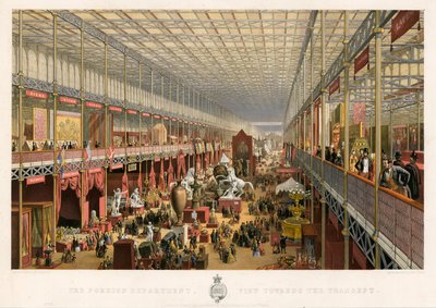 Département Étranger, Vue vers le Transept, Grande Exposition, 1851 - English School