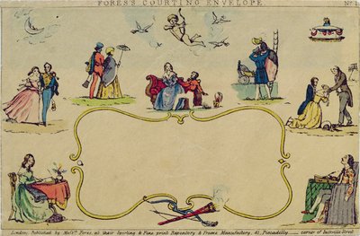 Enveloppe de Cour de Fores, pub. par Messrs Fores, vers 1840 - English School