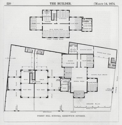 Écoles de Forest Hill, division de Greenwich (gravure) - English School