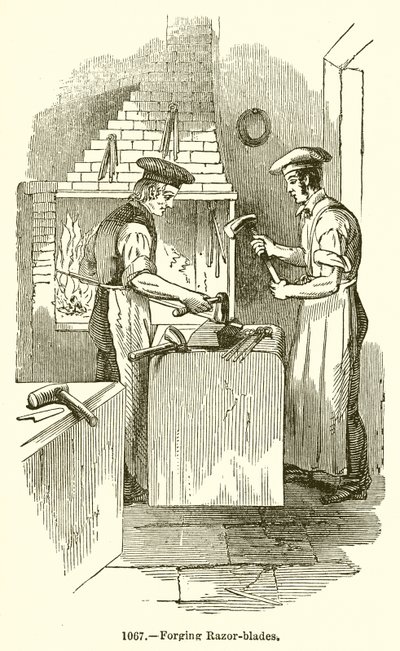 Forgeage des lames de rasoir - English School