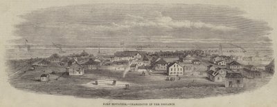 Fort Moultrie, Charleston au loin (gravure) - English School