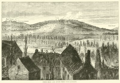 Forts Noisy et Avron depuis Noisy-le-Grand, janvier 1871 - English School