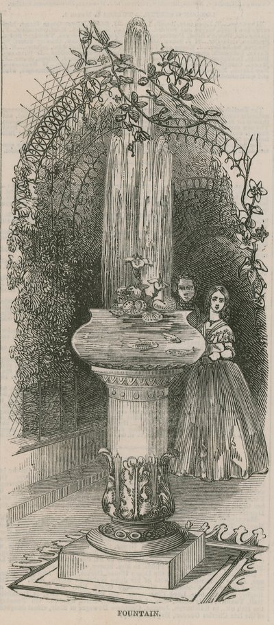 Fontaine à une exposition des arts utiles - English School
