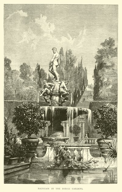 Fontaine dans les jardins de Boboli - English School