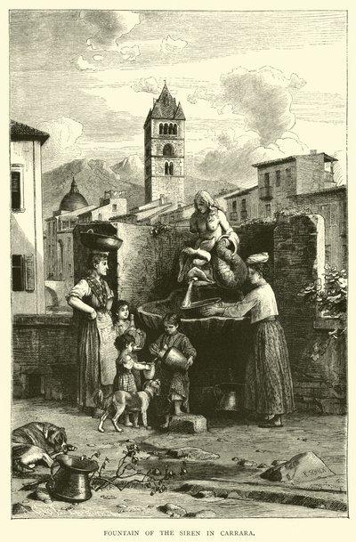 Fontaine de la Sirène à Carrara - English School