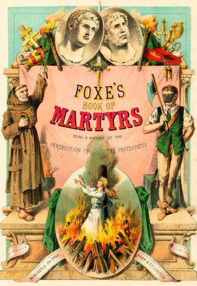 Livre des martyrs de Foxe : Page de titre - English School