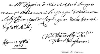 François de Ficoroni - English School