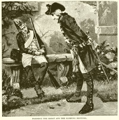 Frédéric le Grand et le sentinelle endormi - English School