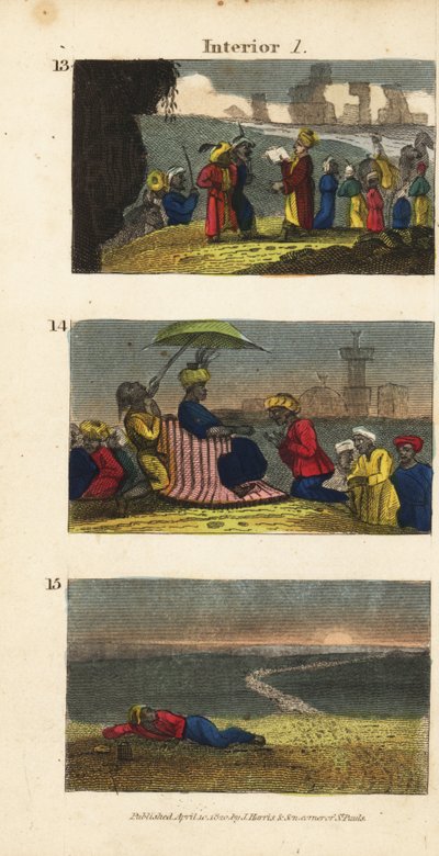 Frederick Horneman lisant le Coran aux Berbères de l