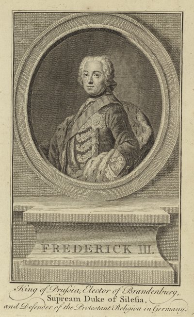 Frédéric III, roi de Prusse, électeur de Brandebourg, duc suprême de Silésie et défenseur de la religion protestante en Allemagne - English School