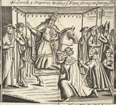 Frédéric Ier, empereur, tenant l