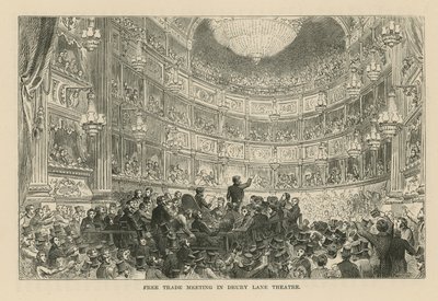 Réunion pour le libre-échange au théâtre de Drury Lane - English School