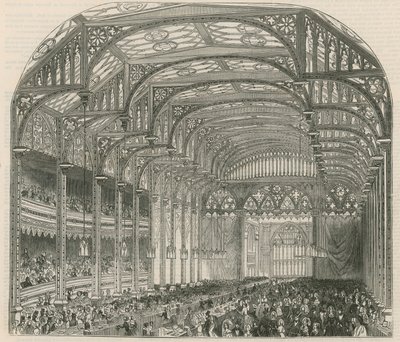 Bazar du libre-échange, Covent Garden Theatre, Londres - English School
