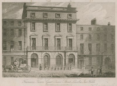 Freemasons Tavern, Great Duncan Street, Lincolns Inn Fields, Londres - English School