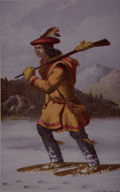 Trappeur français au Canada au XVIIIe siècle - English School