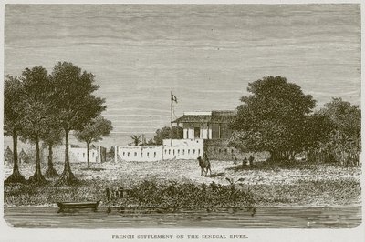 Colonisation française sur le fleuve Sénégal, illustration de Voyages Illustrés, c.1880 - English School