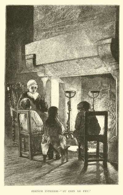 Intérieur français, Au Coin du Feu - English School