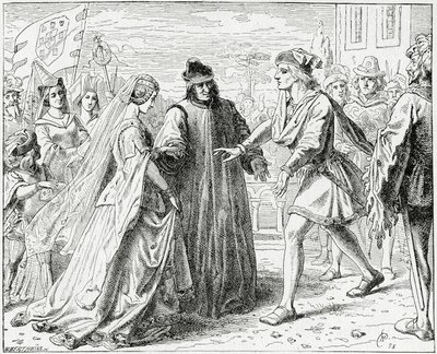 Réception de Frédéric par Éléonore, 1882 - English School
