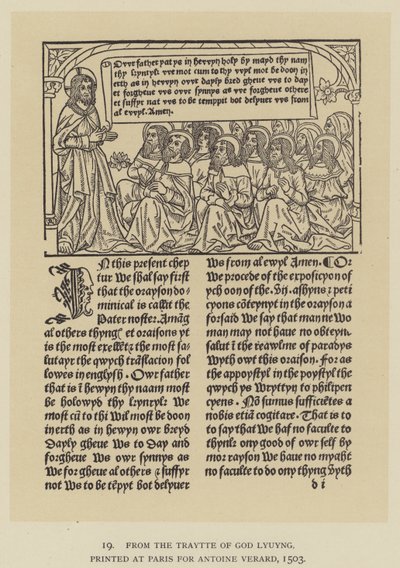 Du Traité de Dieu Vivant, imprimé à Paris pour Antoine Verard - English School