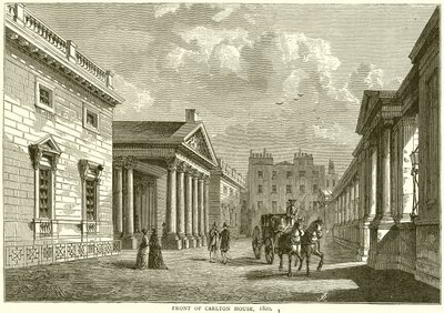 Façade de Carlton House, 1820 - English School