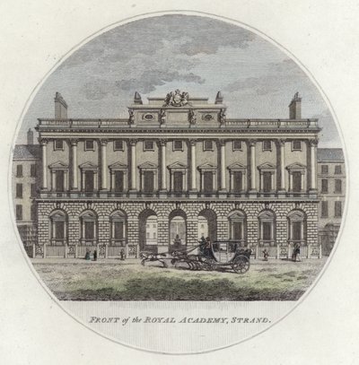 Façade de la Royal Academy, Strand, Londres - English School