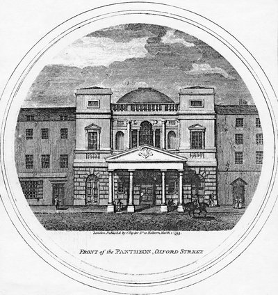 Façade du Panthéon, Oxford Street, 1795 - English School