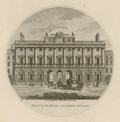 Façade de la Royal Academy, Strand - English School
