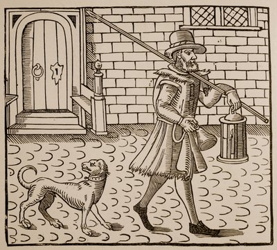 Frontispice de The Bellman of London, par Thomas Dekker (1572-1632), 1616 - English School
