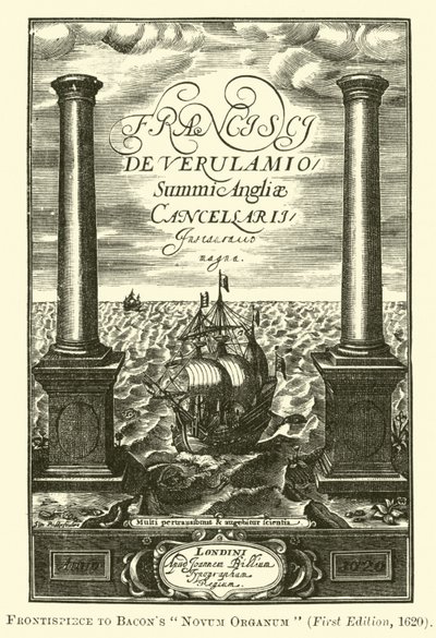 Frontispice du Novum Organum de Bacon - English School