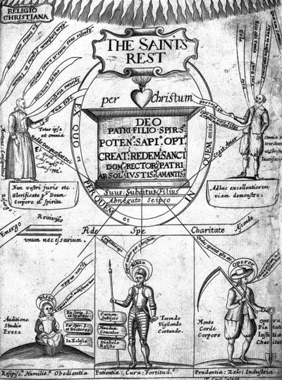 Frontispice de Le Repos éternel des saints par Richard Baxter - English School