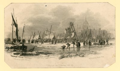 Foire sur la glace de 1814 - English School