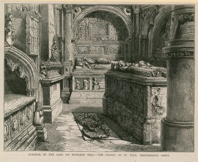 Funérailles du défunt Sir Rowland Hill - English School