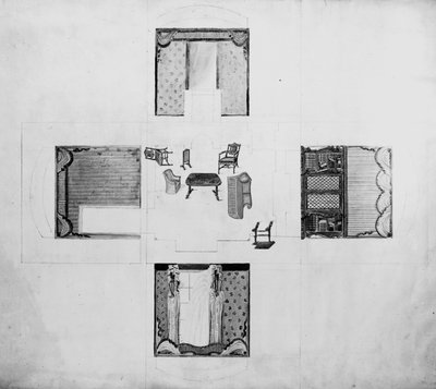 Mobilier pour un petit salon, Gillows and Co, 1822 - English School