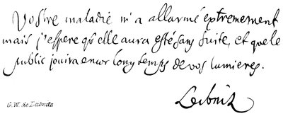 G W de Leibnitz - English School