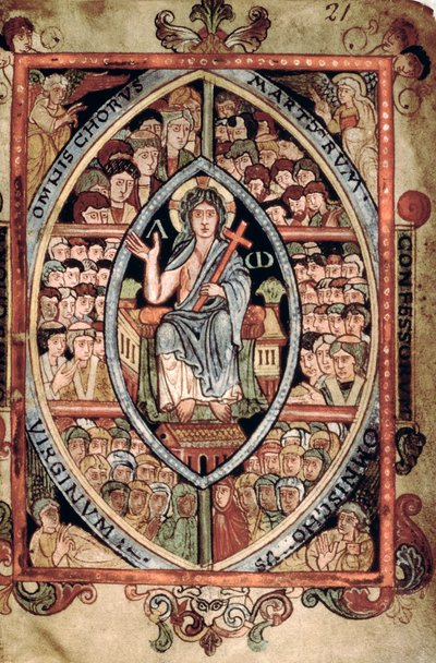 Christ en majesté, du Psautier d