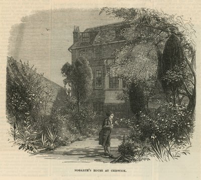 Jardin à la maison de William Hogarth - English School
