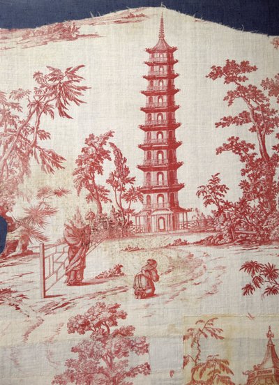 Scène de jardin incorporant un design de pagode par William Chambers (1723-96) - English School