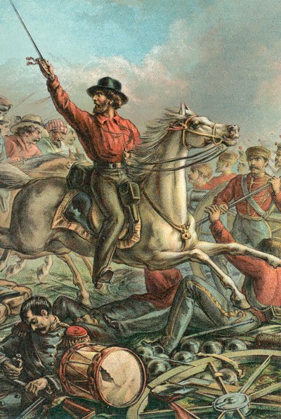 Garibaldi capture quatre canons français à Rome - English School