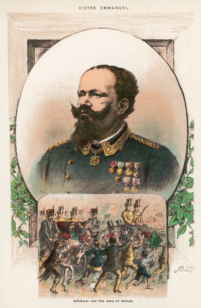 Garibaldi et le roi à Naples - English School