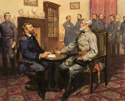 Le général Grant rencontre Robert E. Lee - English School