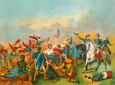 Le général Jackson à la bataille de la Nouvelle-Orléans - English School