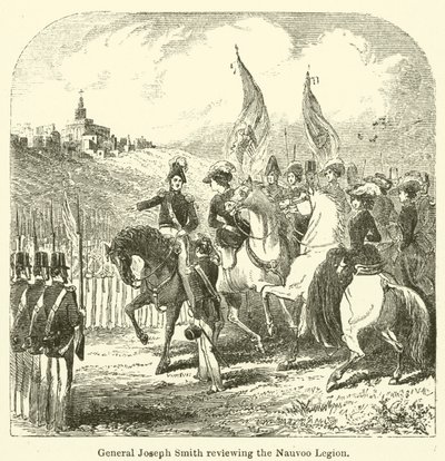 Le général Joseph Smith passant en revue la Légion de Nauvoo - English School