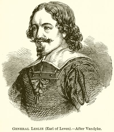 Général Leslie (Comte de Leven) - English School