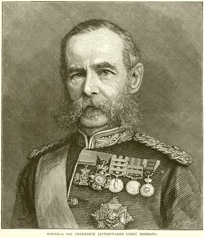 Le général Sir Frederick (plus tard Lord) Roberts - English School