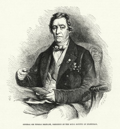 Général Sir Thomas Brisbane, Président de la Société Royale d