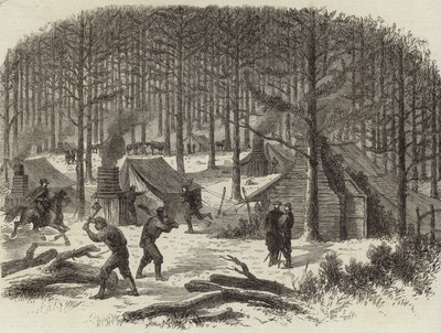 Quartier général du général Stuart sur la Rapidan - English School