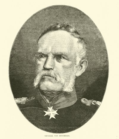 Général Von Hindersin, octobre 1870 - English School