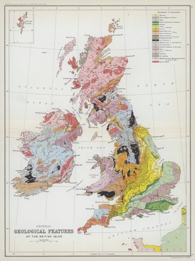 Caractéristiques géologiques générales des îles britanniques - English School